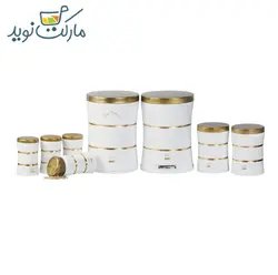 ست آشپزخانه 10 پارچه سفید بهاز