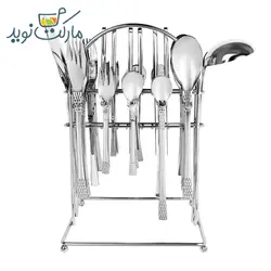 سرویس قاشق و چنگال 39 پارچه رومیزی رولنزا مدل D59