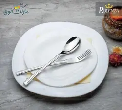 سرویس قاشق و چنگال 12 پارچه رولنزا طرح D59