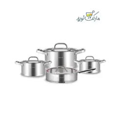 سرویس قابلمه استیل 8 پارچه عرشیا مدل SS014-2767