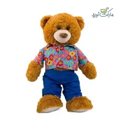 عروسک اسباب بازی پولیشی خرس قهوه ای سری یانیک Yanic