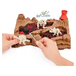 شن بازی Kinetic Sand مدل حفاری دایناسور