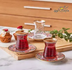سرویس فنجان چای خوری امسان مدل Ahenk