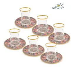 سرویس فنجان چای خوری امسان مدل Ahenk