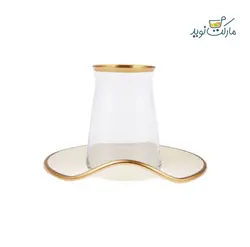 سرویس فنجان چای خوری امسان مدل Ella سفید