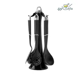 سرویس کفگیر ملاقه کاراجا مدل Hardy مشکی استندی