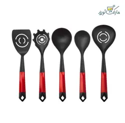 سرویس کفگیر ملاقه کاراجا مدل Hardy قرمز استندی