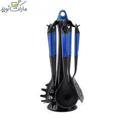 سرویس کفگیر ملاقه کاراجا مدل Hardy آبی استندی