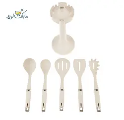 سرویس کفگیر ملاقه کاراجا مدل Vanilla gold استندی