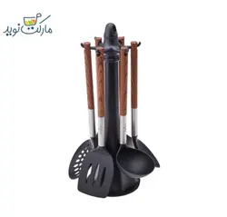 سرویس کفگیر ملاقه کاراجا مدل North star مشکی استندی
