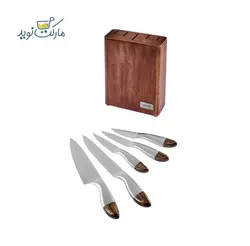 ست چاقو آشپزخانه کاراجا مدل Dynamic استندی