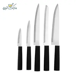 ست چاقو آشپزخانه کاراجا مدل Meister Sterilizer رنگ مشکی استندی