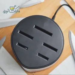 ست چاقو آشپزخانه کاراجا مدل Meister Sterilizer رنگ مشکی استندی