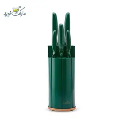 ست چاقو آشپزخانه کاراجا مدل Retro رنگ سبز  استندی