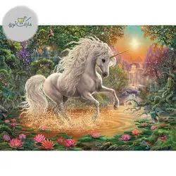 پازل بازی 1000 تکه Ravensburger طرح اسب تک شاخ افسانه ای
