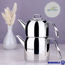 ست کتری و قوری استیل کرکماز مدل Steama A191