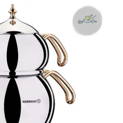 ست کتری و قوری استیل کرکماز Hanedan Rosegold A222-01