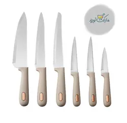 ست چاقو آشپزخانه کاراجا مدل Sabrina Round 2 استندی