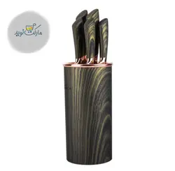 ست چاقو آشپزخانه کاراجا مدل Wave Green استندی