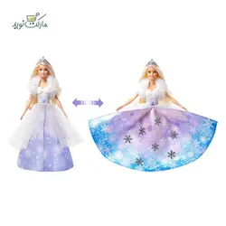 عروسک کلکسیونی باربی مدل پرنسس برفی سری Mattel