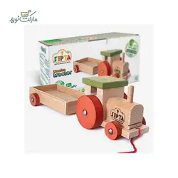 ماشین اسباب بازی تراکتور چوبی سپتا