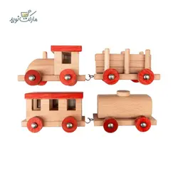 قطار اسباب بازی چوبی سپتا