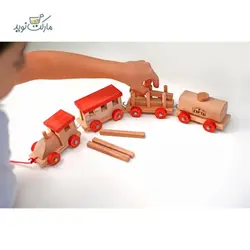 قطار اسباب بازی چوبی سپتا