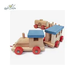 قطار اسباب بازی چوبی سپتا