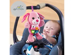 سگ بغلی موزیکال Vtech مدل Cuddle and Sing Puppy صورتی