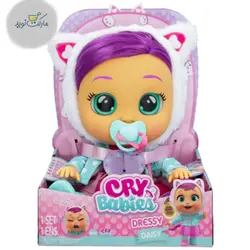 عروسک گریه ای 27 سانتی Cry Baby مدل Daisy با موی ابریشمی