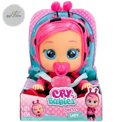 عروسک گریه ای 27 سانتی Cry Baby مدل Lady با موی ابریشمی