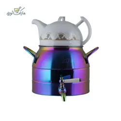 کتری و قوری هفت رنگ ستاره ای Shiny ظرفیت ۴ لیتر