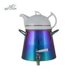 کتری و قوری هفت رنگ هرمی Shiny ظرفیت ۴ لیتر