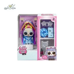 عروسک حیوان‌ خانگی‌ LOL Surprise سری Hair Hair Hair با موی رنگین کمانی