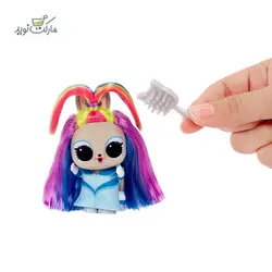 عروسک حیوان‌ خانگی‌ LOL Surprise سری Hair Hair Hair با موی رنگین کمانی
