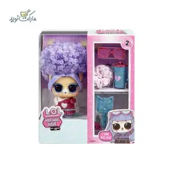 عروسک حیوان‌ خانگی‌ LOL Surprise سری Hair Hair Hair با موی بنفش