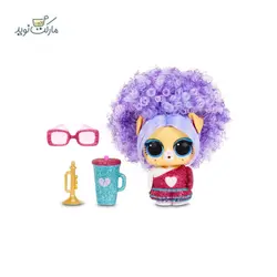 عروسک حیوان‌ خانگی‌ LOL Surprise سری Hair Hair Hair با موی بنفش