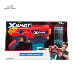 تفنگ بازی ایکس شات مدل Hurricane Clip رنگ قرمز