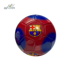 توپ فوتبال بارسلونا رنگ قرمز آبی