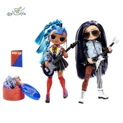 عروسک 2 تایی LOL Surprise سری OMG Remix مدل Rocker Boi و Punk Grrrl