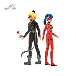 عروسک 26 سانتی مدل گربه سیاه و دختر کفشدوزکی سری Miraculous
