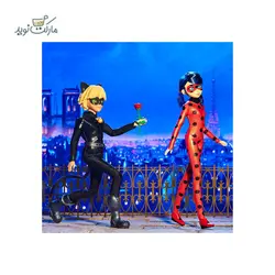 عروسک 26 سانتی مدل گربه سیاه و دختر کفشدوزکی سری Miraculous