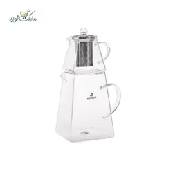 کتری و قوری شیشه ای کاراجا مدل giza