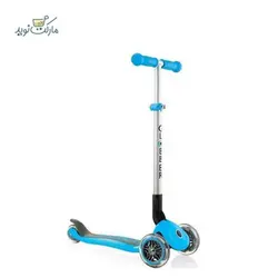 اسکوتر تاشو Globber مدل Primo Foldable رنگ آبی آسمانی