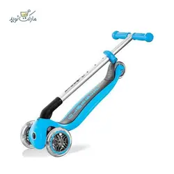 اسکوتر تاشو Globber مدل Primo Foldable رنگ آبی آسمانی