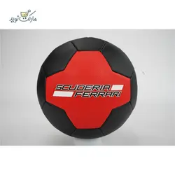توپ فوتبال Ferrari رنگ مشکی قرمز