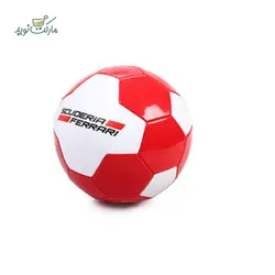 توپ فوتبال Ferrari رنگ سفید قرمز