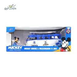 فیگور میکی ماوس و ون فلزی فولکس واگن T1 با مقیاس 1:24