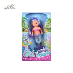 عروسک Evi Love مو بنفش سری Glitter Mermaid