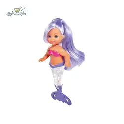 عروسک Evi Love مو بنفش سری Glitter Mermaid